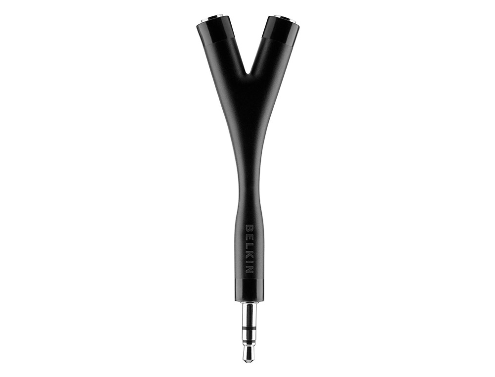 ADAPTADOR BELKIN AV10093BT DISTRIBUIDOR DE AURICULARES JACK 3,5 MM COLOR NEGRO