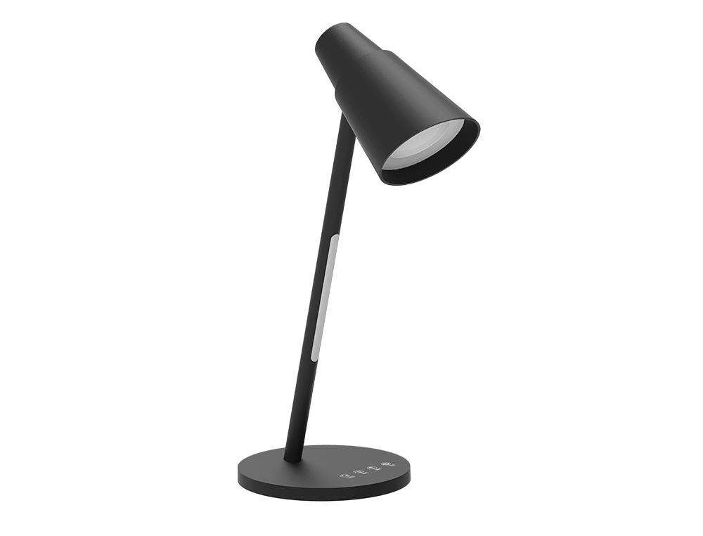 LAMPARA DE OFICINA Q-CONNECT SOBREMESA ABS TACTIL 6W 32 LED 150LM COLOR NEGRO