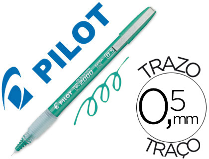 ROTULADOR PILOT PUNTA AGUJA 2005 VERDE TINTA LIQUIDA
