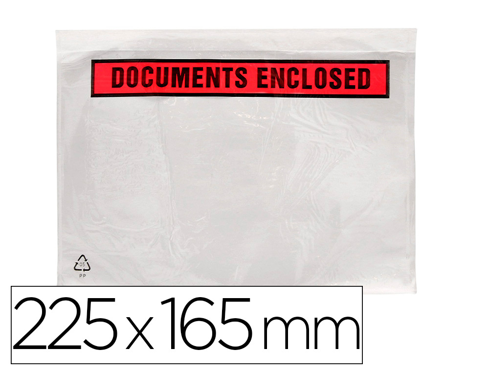 SOBRE AUTOADHESIVO Q-CONNECT PORTADOCUMENTOS MULTILINGUE 225X165 MM SIN VENTANA PAQUETE DE 100 UNIDADES