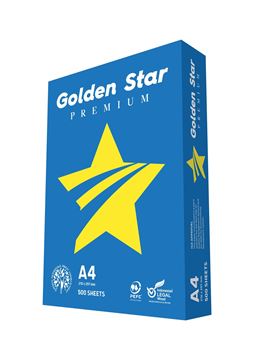 PAPEL GOLDEN STAR AZUL PREMIUM A4 BLANCO